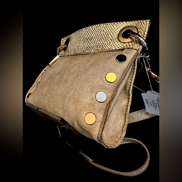 Hammitt Tony Small Crossbody Bag in Gold Snakeskin - Picture 7 of 13